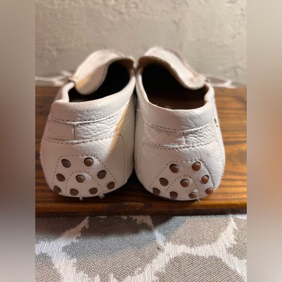 Polo Ralph Lauren White Leather Loafers Slip-Ons driving shoes 9.5 main image 4